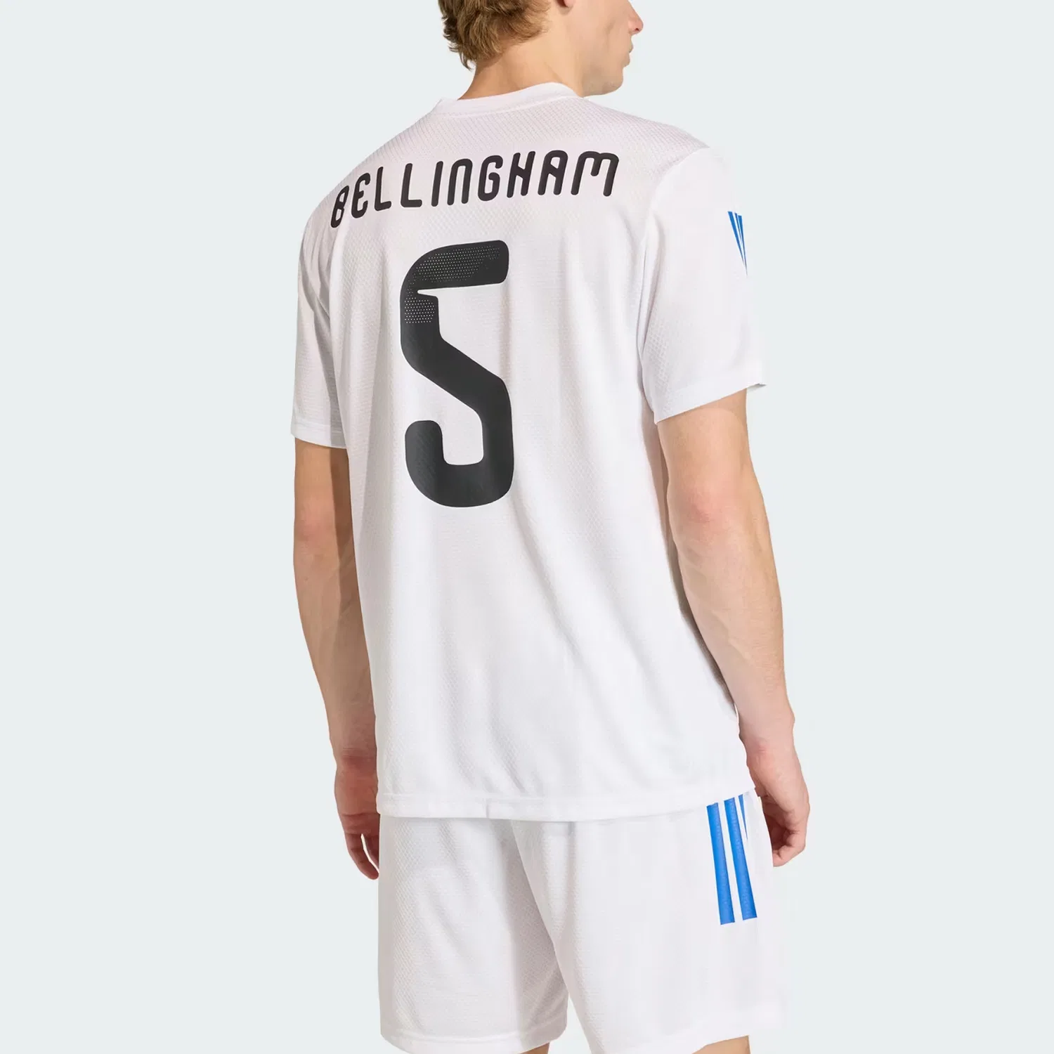Мужская футболка с принтом Football Jude Bellingham Adidas, White — фото 4