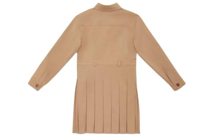Детское платье для девочек средней длины FENDI, Brown — фото 3