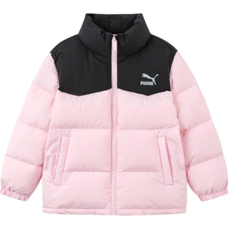Детская куртка пуховик с воротником-стойкой PUMA, Dream Pink