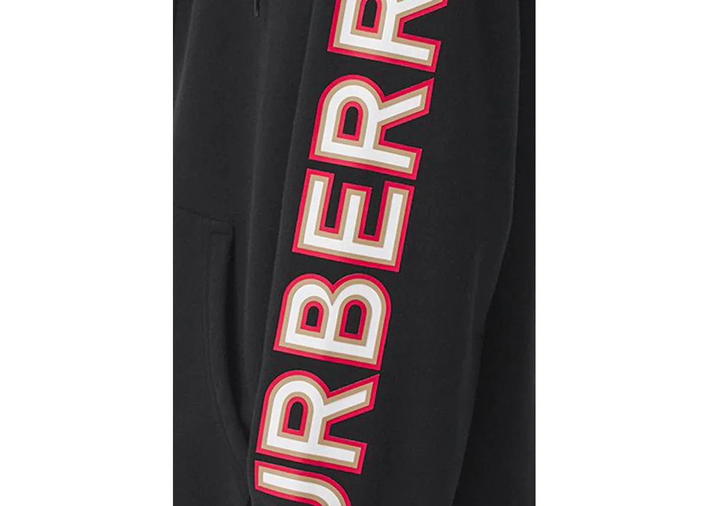 Женская худи на молнии с принтом Burberry, Black/Multi — фото 2