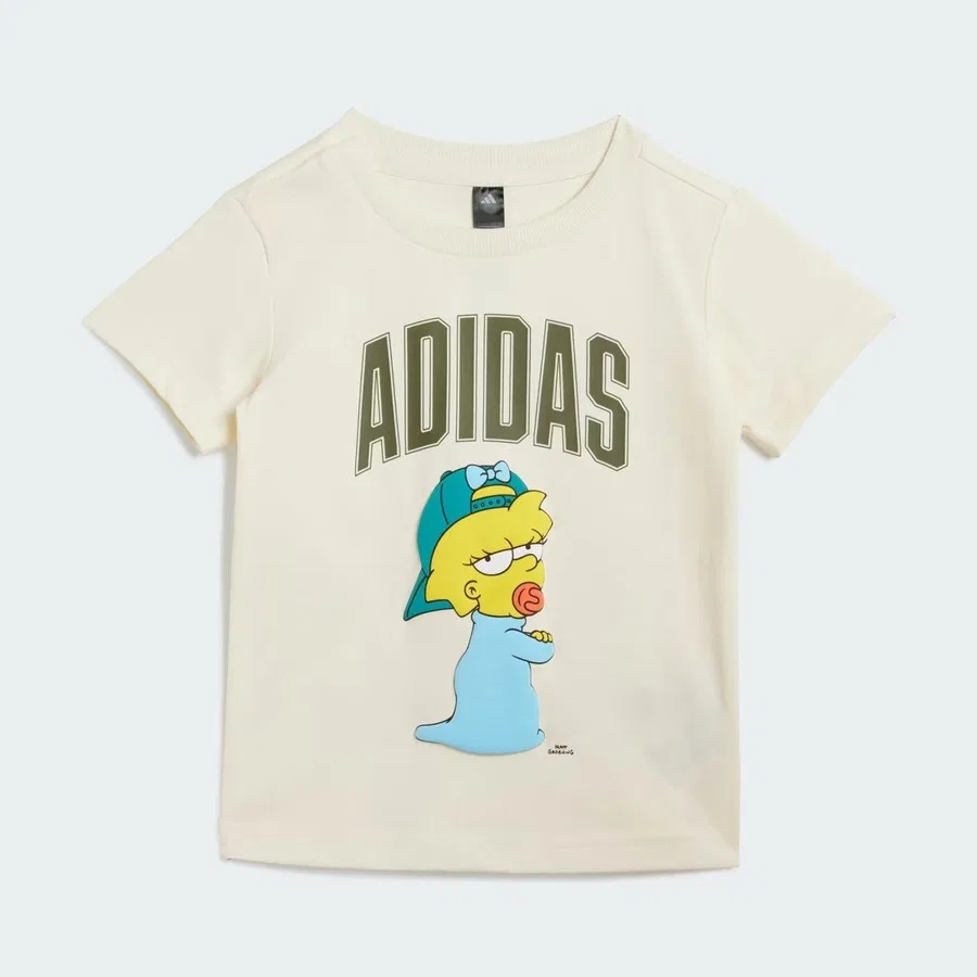 Детский спортивный костюм с принтом The Simpsons adidas, Белый — фото 2
