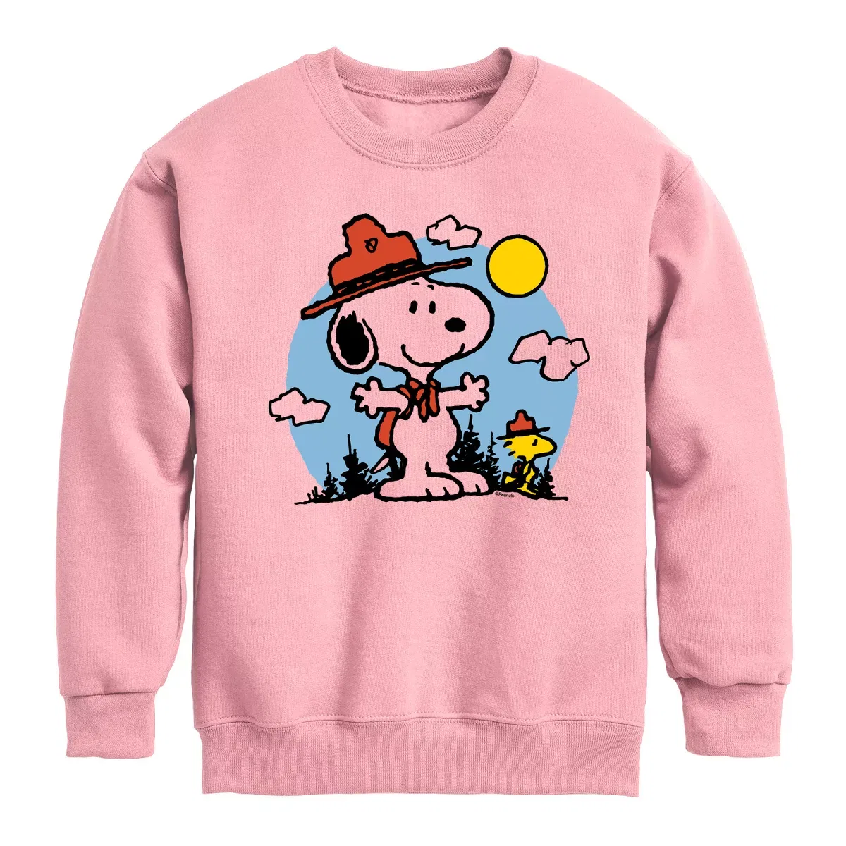 Детский свитшот для мальчиков с принтом Snoopy Outdoor Peanuts, Mauve