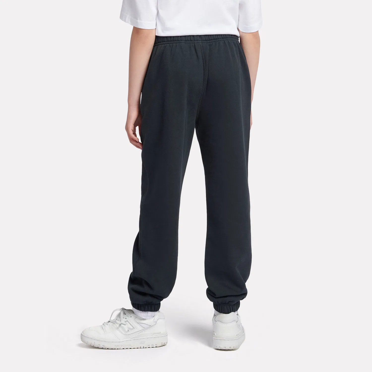 Детские джоггеры свободного кроя с вышивкой FT Small Logo New Balance, Black — фото 4