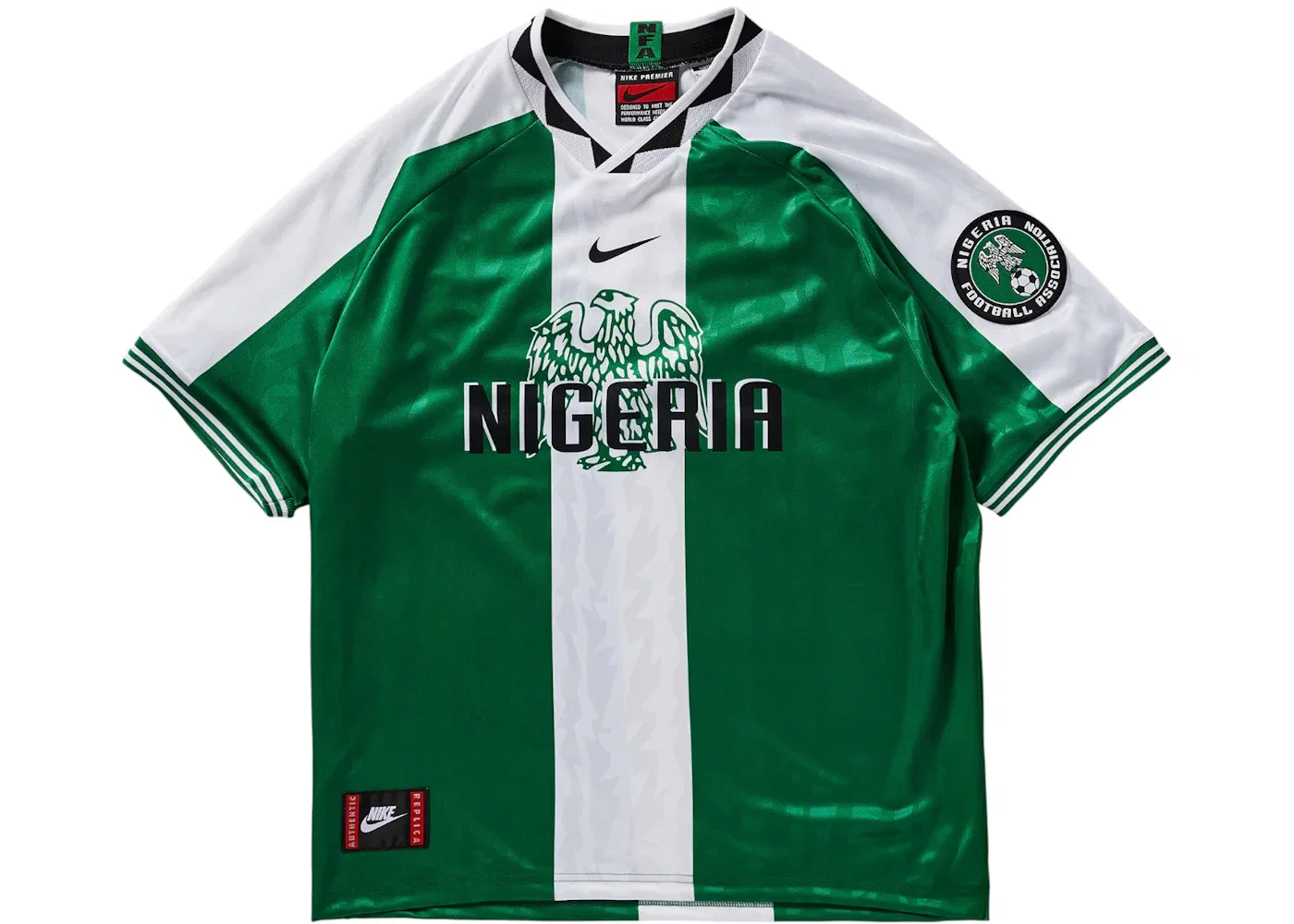 Мужская футбольная реплика-джерси Nike Nigeria 1996, Green/White/Black