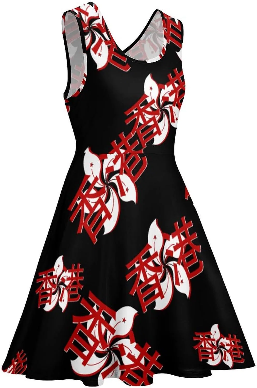 Женское мини-платье без рукавов с большим подолом Swing Dress, Style-13 — фото 3