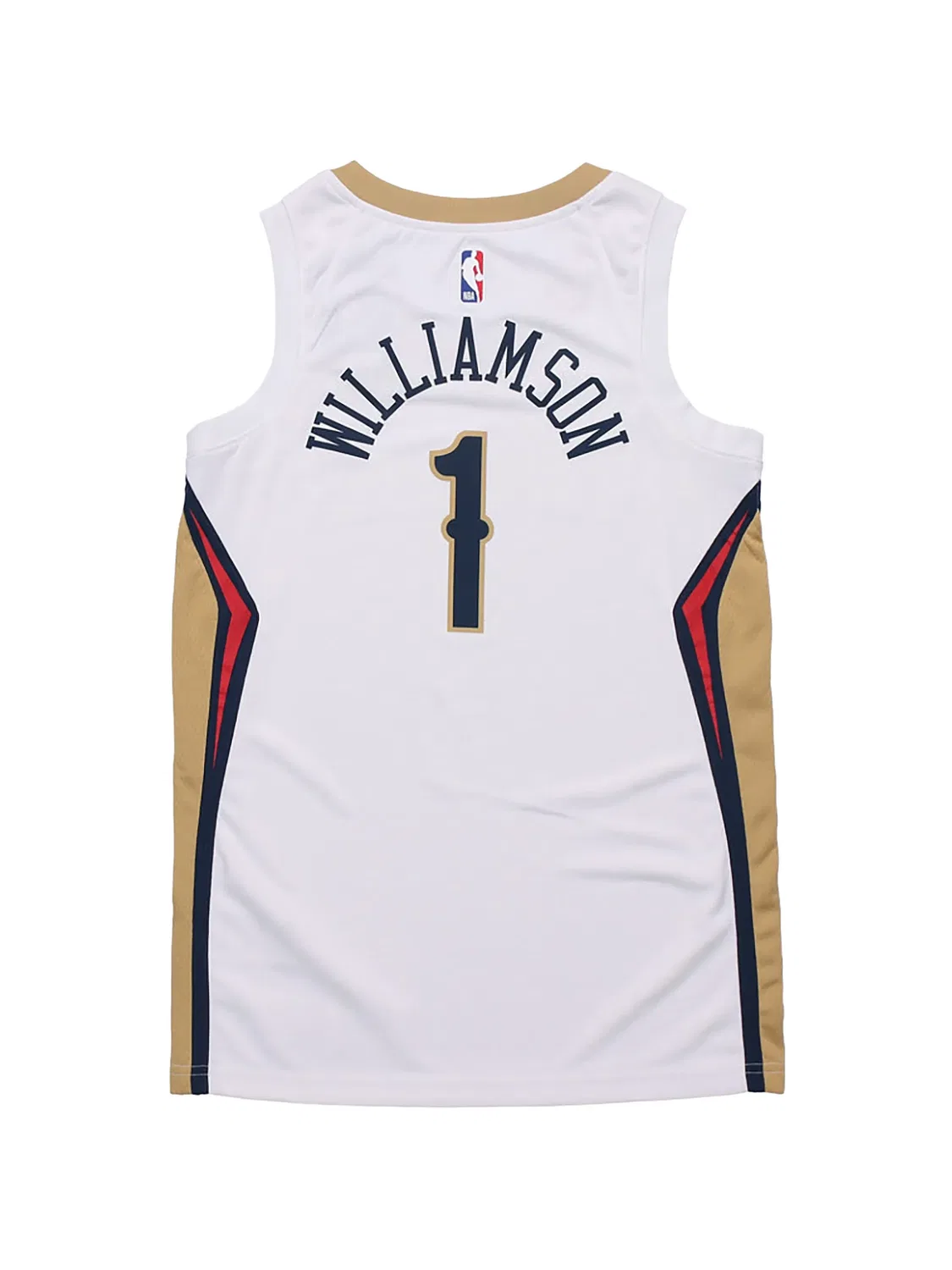 Топ New Orleans Pelicans Association Edition Dri-FIT NBA Swingman Nike, белый — фото 2
