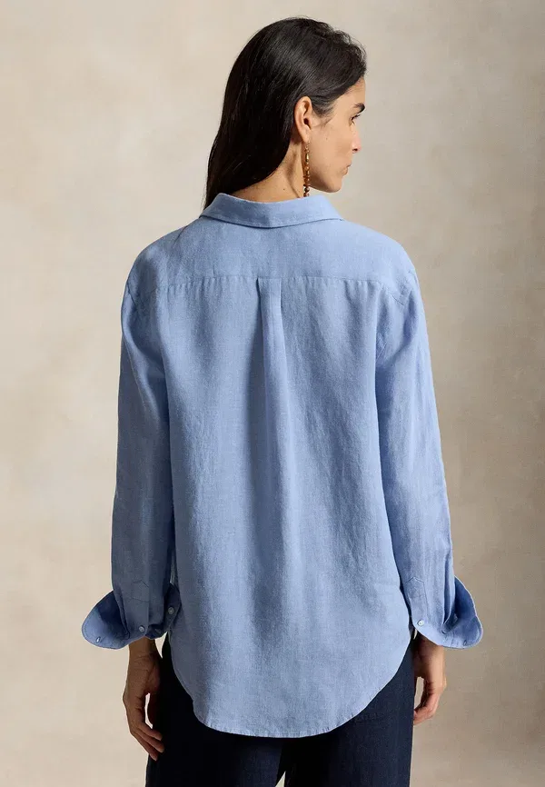 Рубашка из льна Polo Ralph Lauren, Summer Blue, синий — фото 3