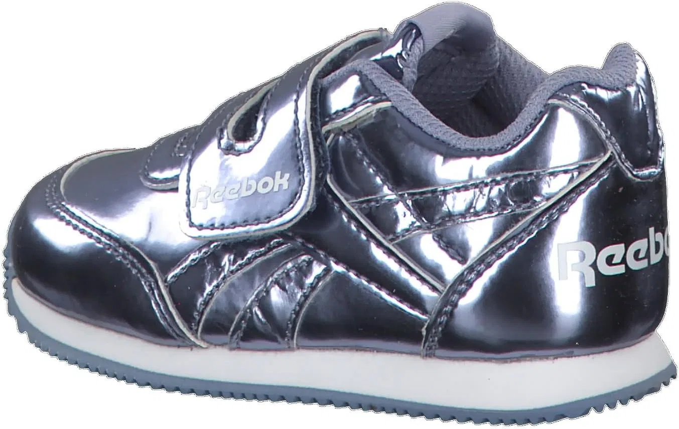 Детские кроссовки для девочек с принтом Reebok, Multicolour Metallic Purple Shadow White — фото 3