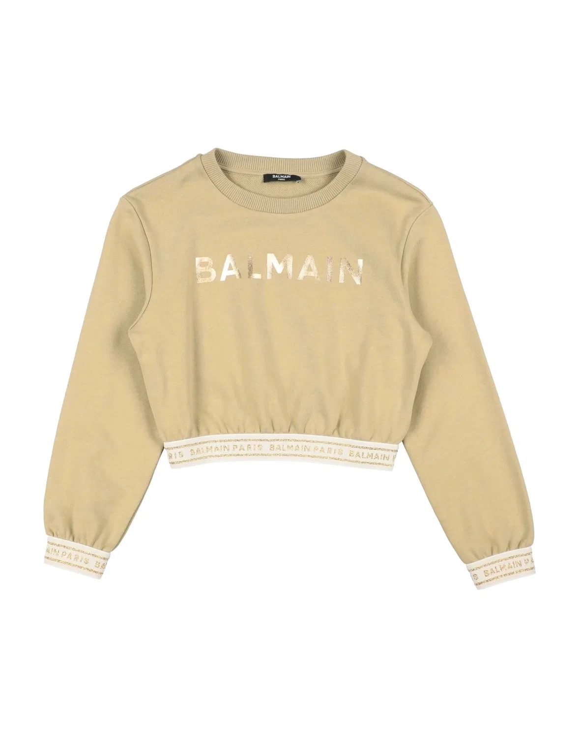 Свитшот с принтом Balmain, бежевый