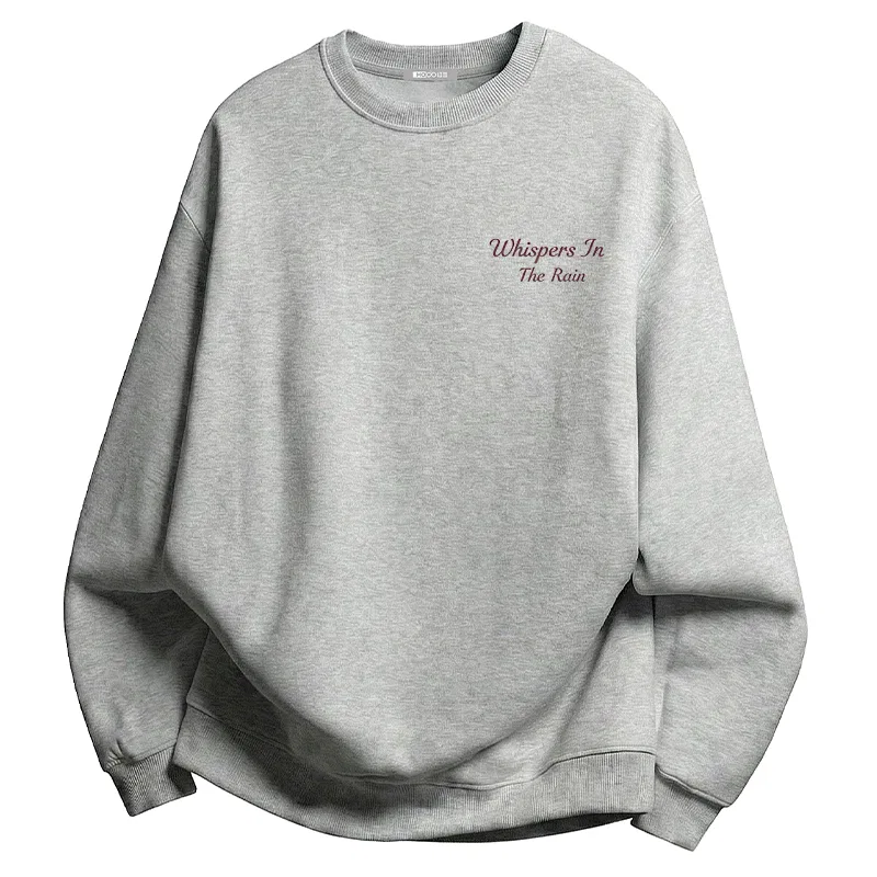 Детский свитшот с круглым вырезом Artistic Minimalist Style Crew Neck Sweatshirt Red bean, Black — фото 3
