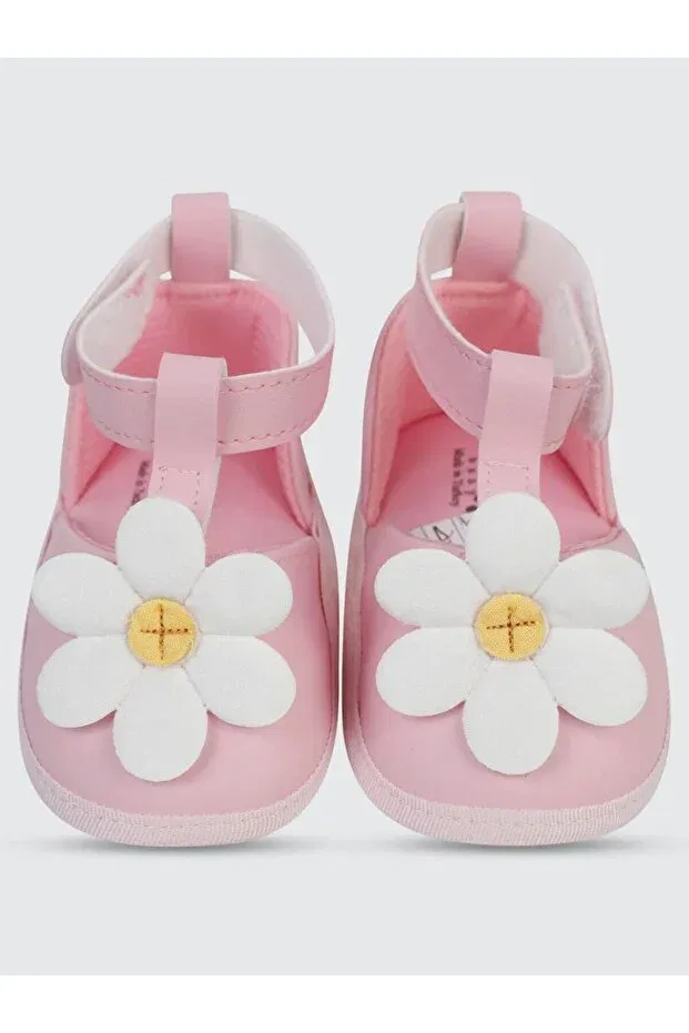 Детские ботиночки для девочек хлопковые First step booties shoes Bebenova, Pink