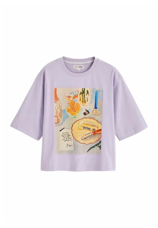 Пижамный комплект хлопковый Regular fit - seminal x lindsey cherek waller short pyjamas set Next, синий — фото 2
