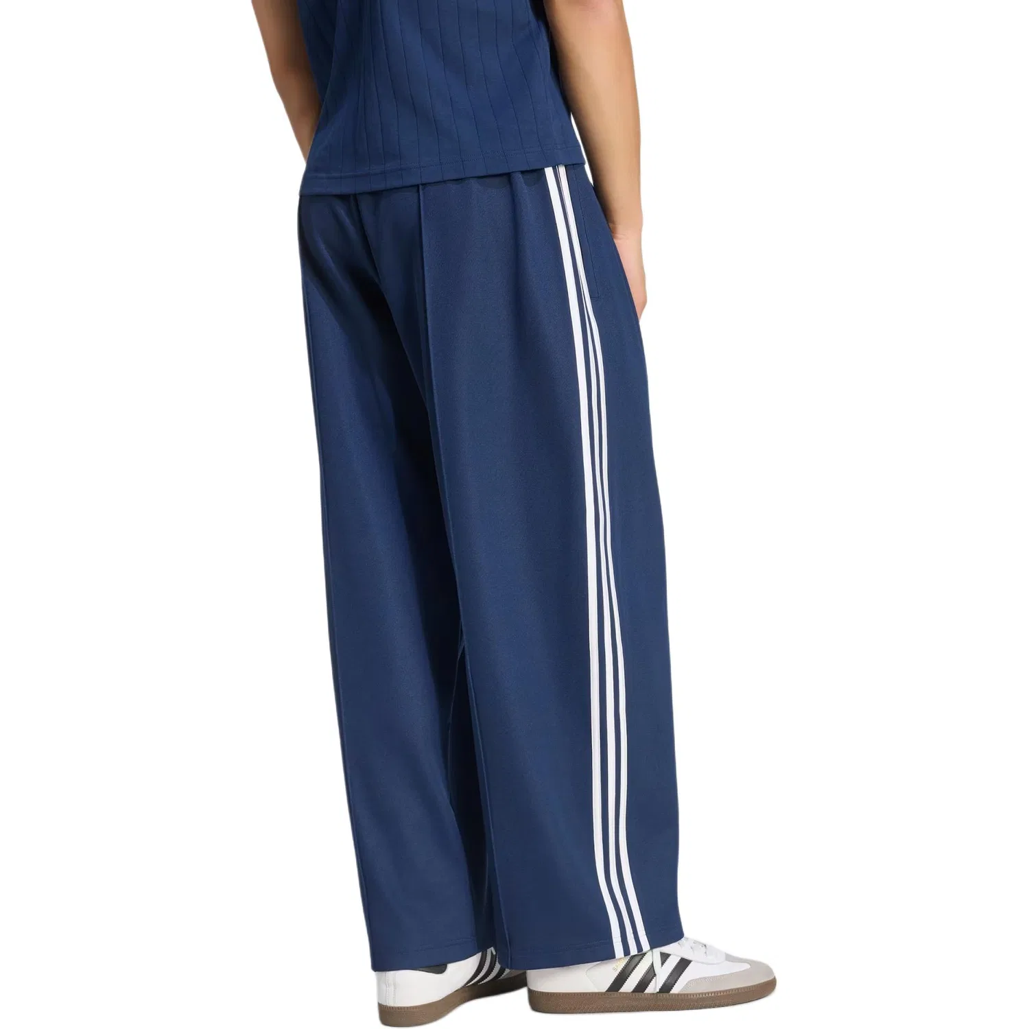 Мужские спортивные штаны трикотажные с широкими штанинами Adidas Originals, Dark Night Indigo — фото 4
