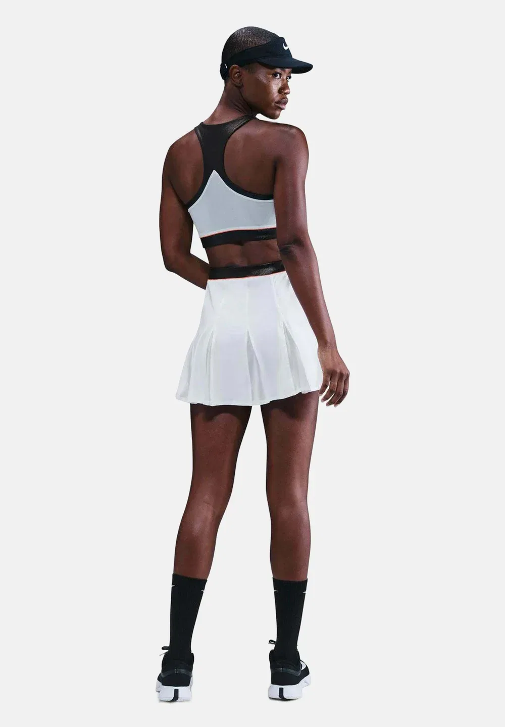 Kleid w nkct df slam dress uso 2 - sports dress Nike Performance, White Black Hot Punch — фото 3