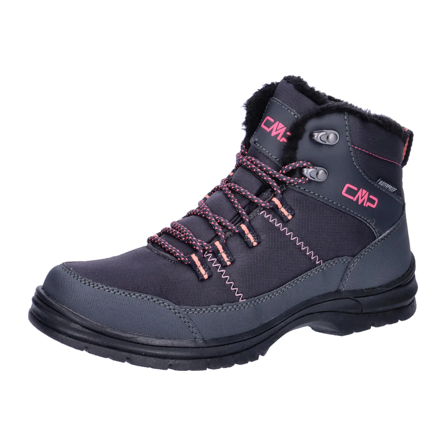 Детские водонепроницаемые ботинки для ходьбы Annuuk Snow Boot WP Cmp, Schwarz Rosa Grau