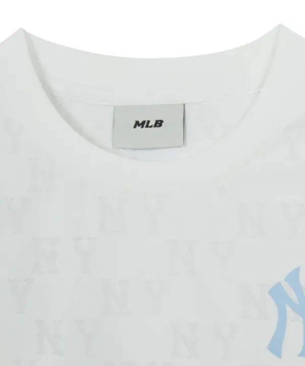 Футболка с принтом Monogram, Mlb Kids, белый — фото 3