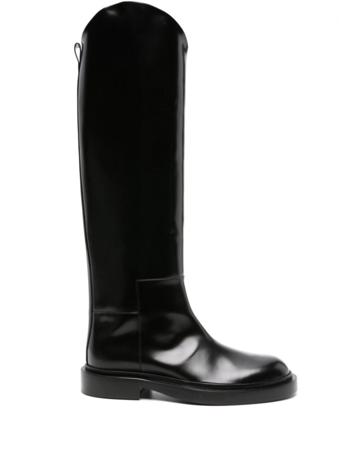 Jil Sander сапоги с асимметричным верхом, черный