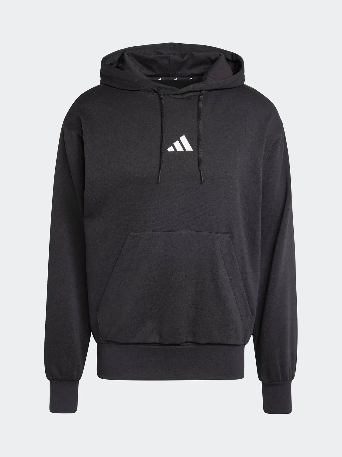 Худи с капюшоном, флис adidas Essentials Feelcozy, черный — фото 4