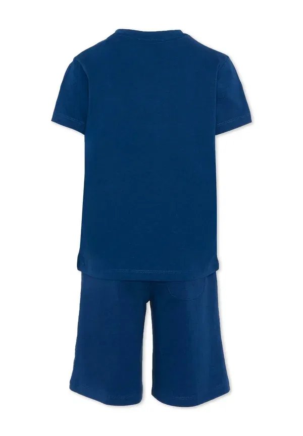 Комплект из футболки и шорт с принтом Tru Trussardi Junior, синий — фото 2