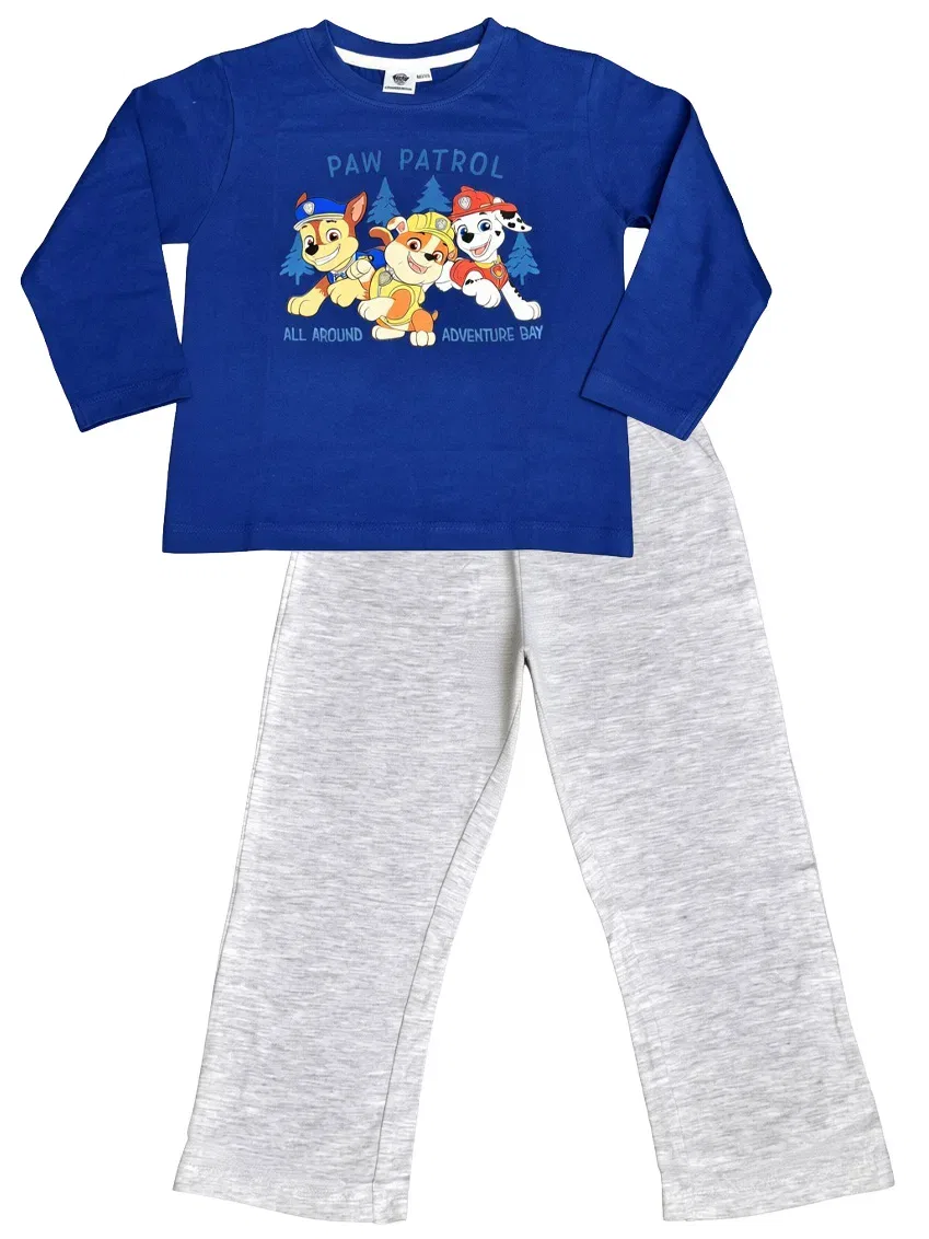 Пижамный комплект с длинным рукавом Adventure Paw Patrol, синий — фото 2