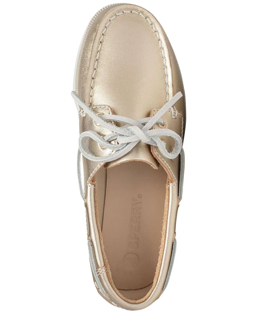 Классические ботинки Sperry Authentic Original Boat Shoe, Metallic Gold — фото 3