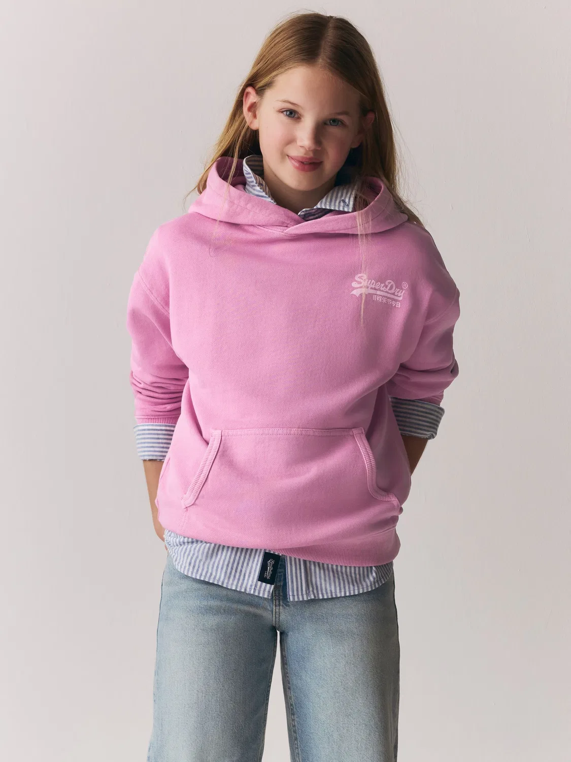 Худи Superdry Pink Logo, розовый — фото 2