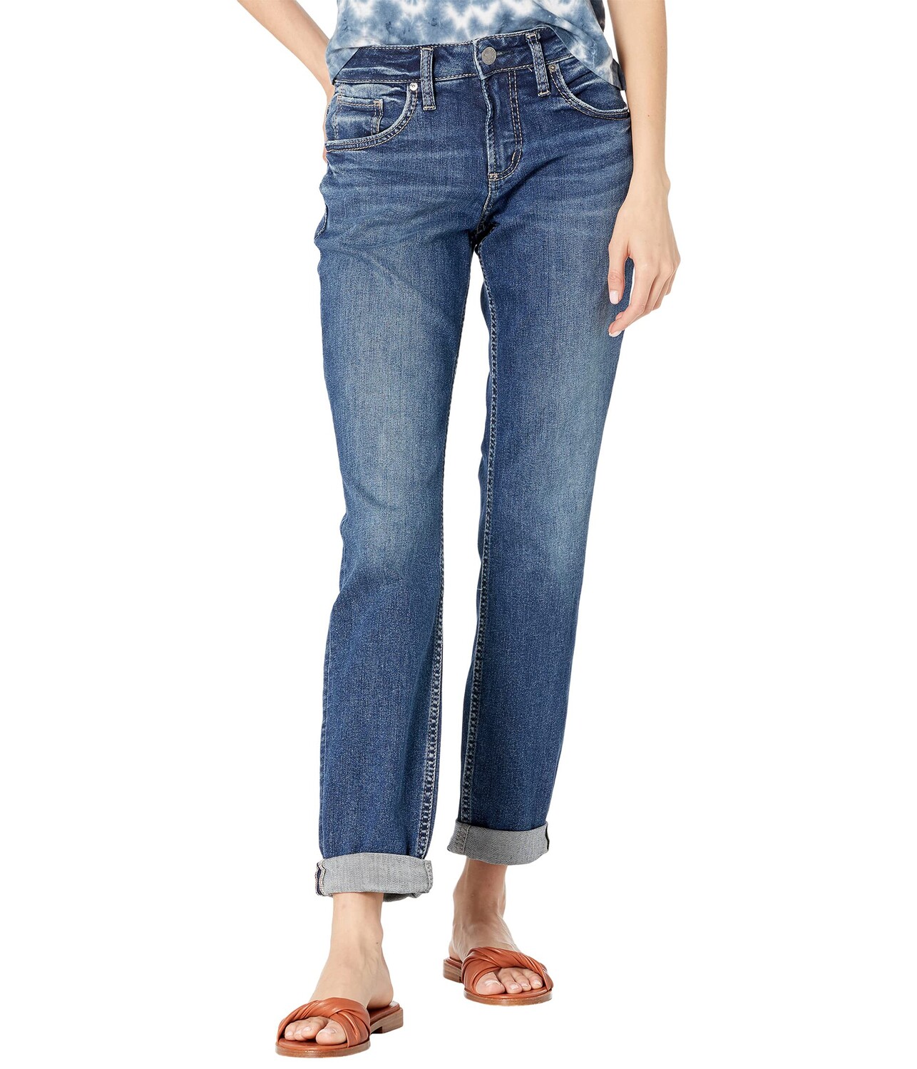 

Джинсы Silver Jeans Co., Boyfriend Mid-Rise Slim Leg Jeans L27101EPX320