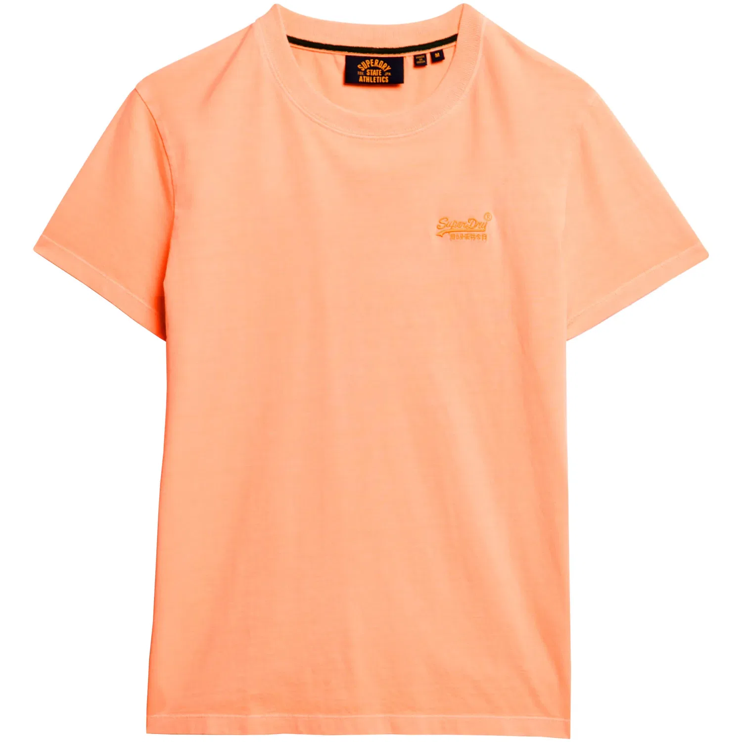 Детская хлопковая футболка с круглым вырезом Superdry, Orange — фото 4