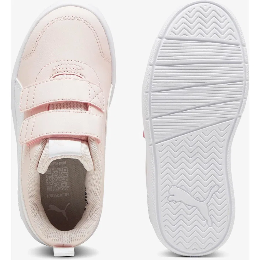 Детские спортивные кроссовки с удобной застежкой Puma Courtflex V3 V PS, Розовый