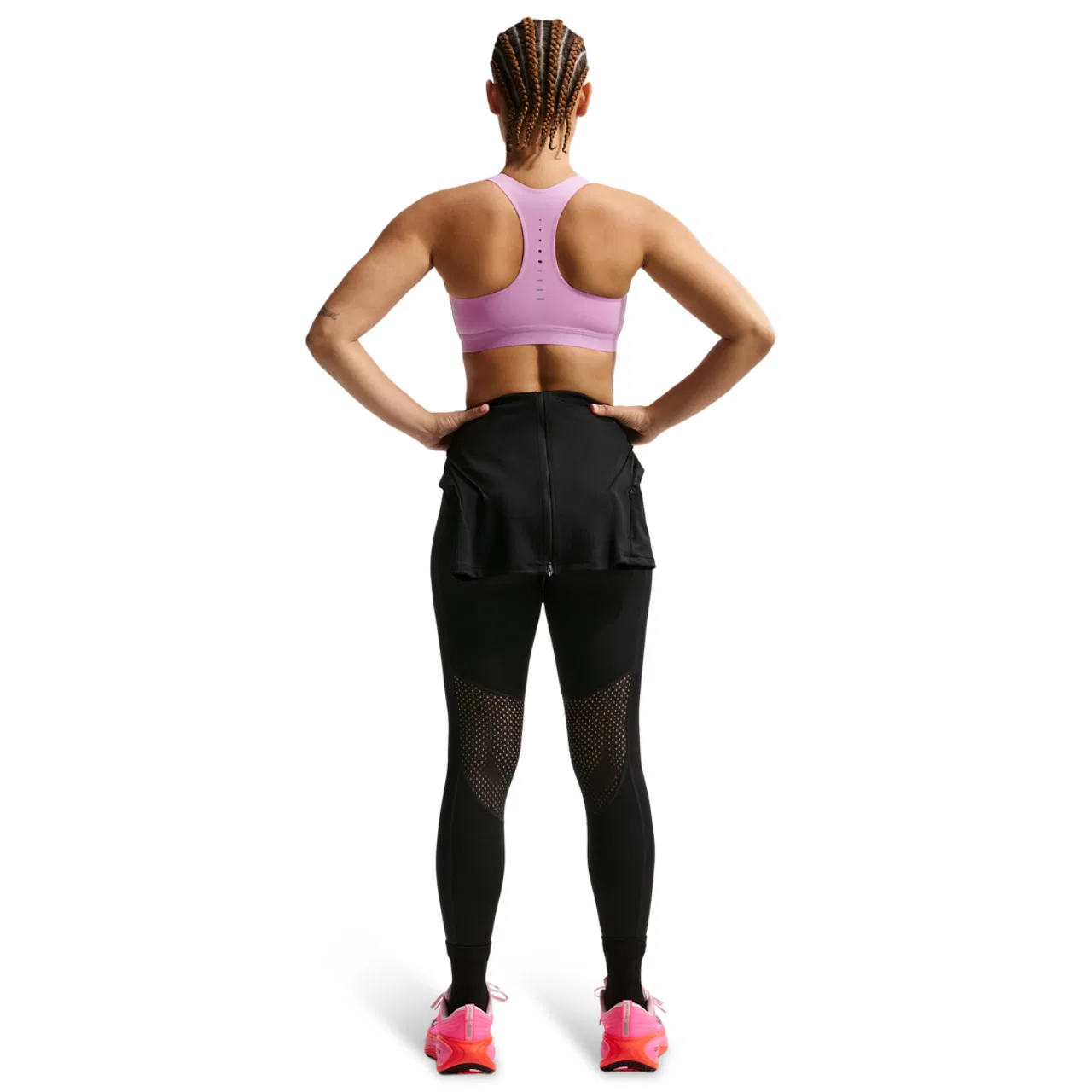 Женский спортивный бюстгальтер Swift High Support Nike, цвет Reflective Silv/Lt Magenta — фото 4