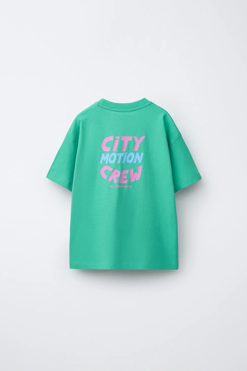 Футболка с вышивкой ZARA, Turquoise — фото 2