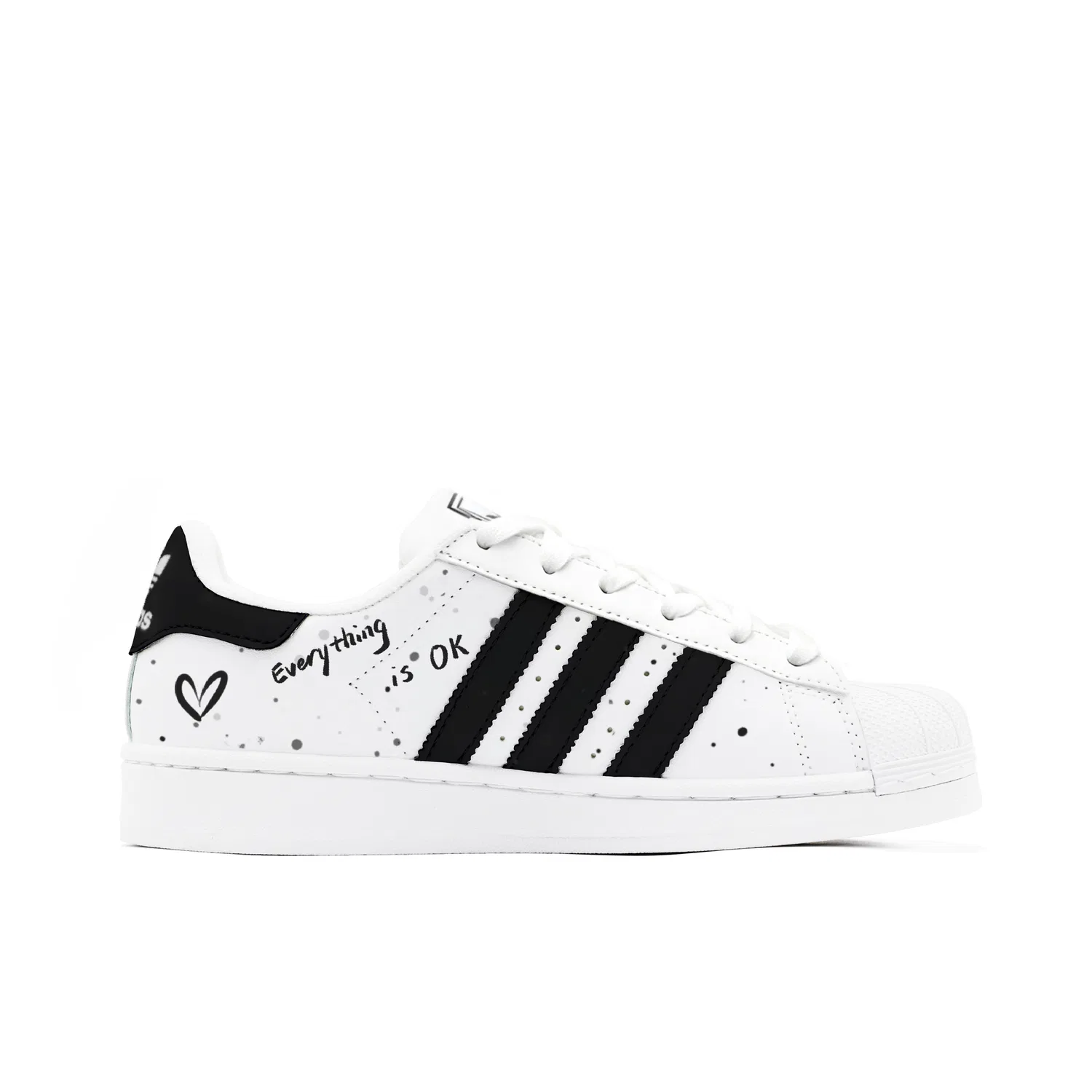 Детские кроссовки для скейтбординга с низким силуэтом Superstar 2 Adidas Originals, Black White — фото 4