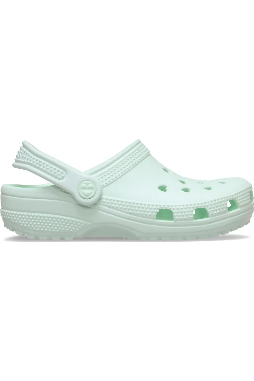 Детские сабо с перфорацией в виде сердечек Classic Clog Crocs, Retro Ice — фото 2