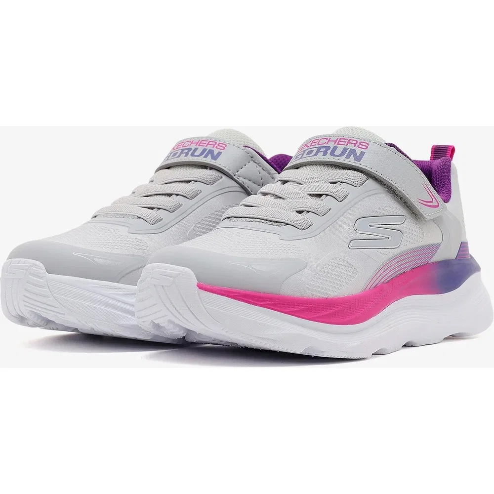 Детские кроссовки для девочек с сетчатым верхом Max Run Skechers — фото 3
