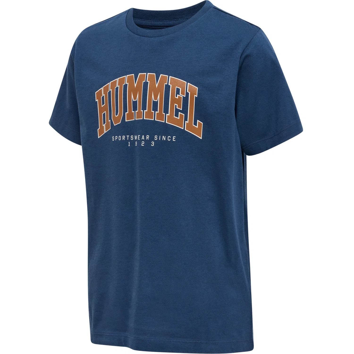Детская хлопковая футболка с принтом Hmlfast Hummel, Petrolblau Olivgrun