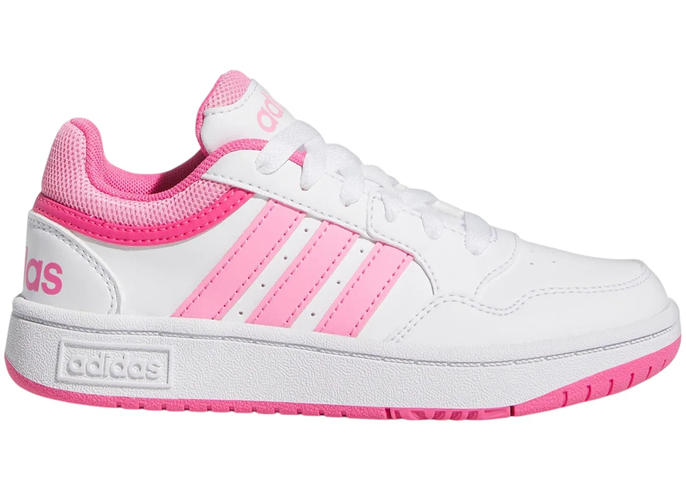 Детские кроссовки Lifestyle Adidas Hoops Adidas, Cloud White/Bliss Pink/Pulse Magenta
