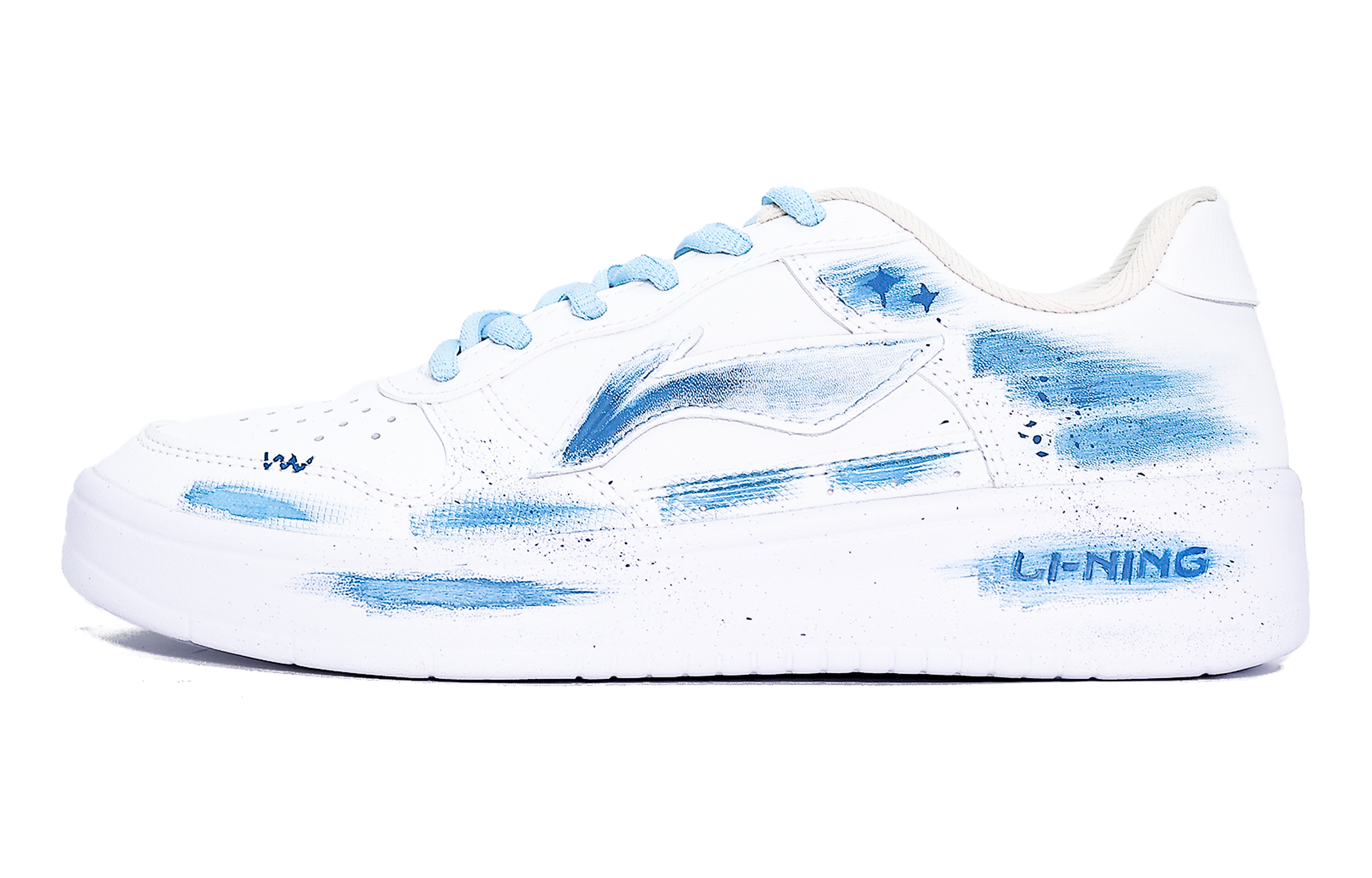 

Li-Ning Floating Boat устойчивые к истиранию нескользящие низкие кроссовки для скейтбординга Unisex Light Blue