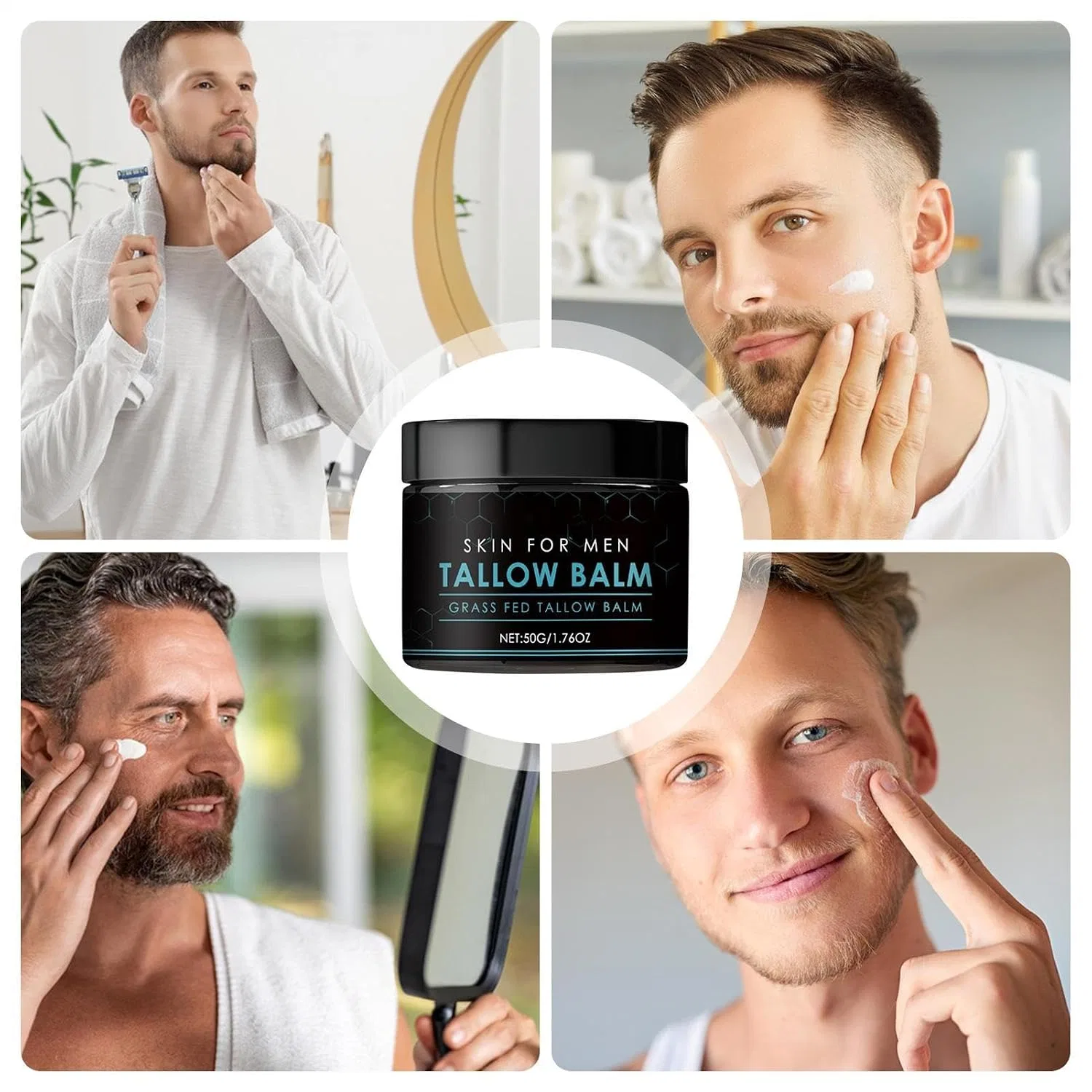 Увлажняющий крем для лица, Men's Face Cream, Generisch, 50 г — фото 4