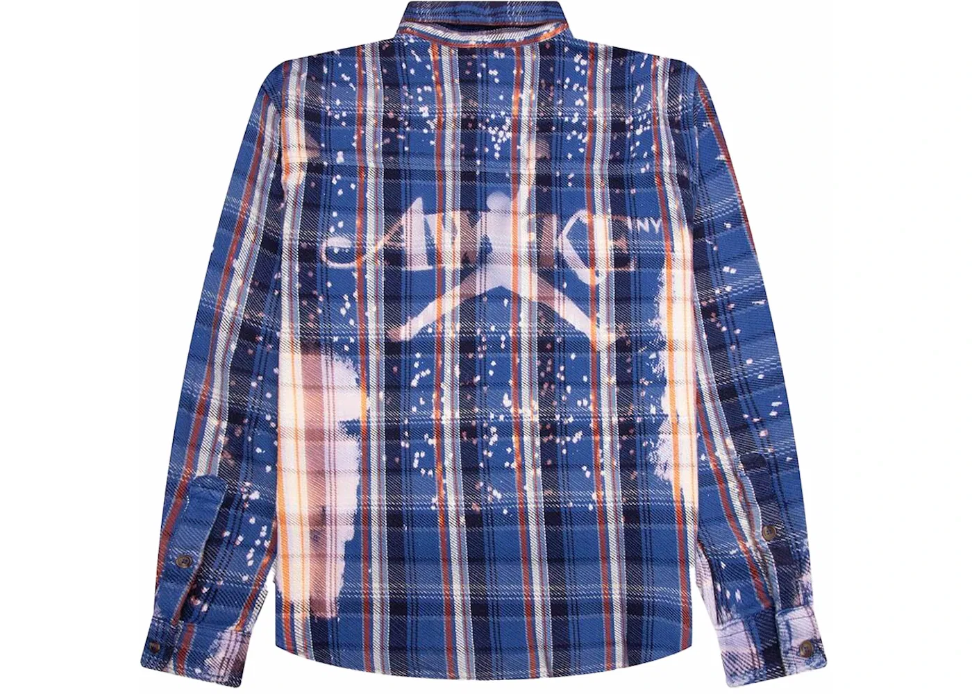 Мужская фланелевая рубашка с принтом Awake NY Jordan, Blackened Blue/Boarder Blue/Sail