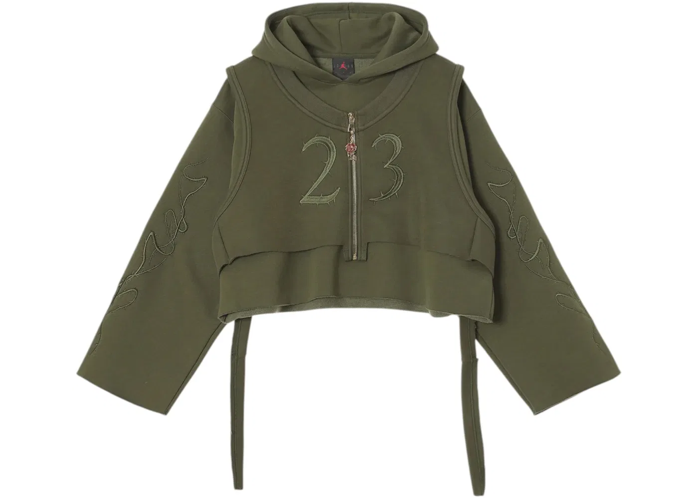 Женская худи из флиса Nike Jordan x Teyana Taylor Hoodie, Rough Green