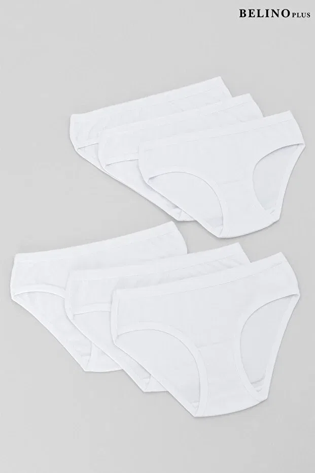 Детский комплект трусов для девочек из хлопка Belinoplus, White — фото 3