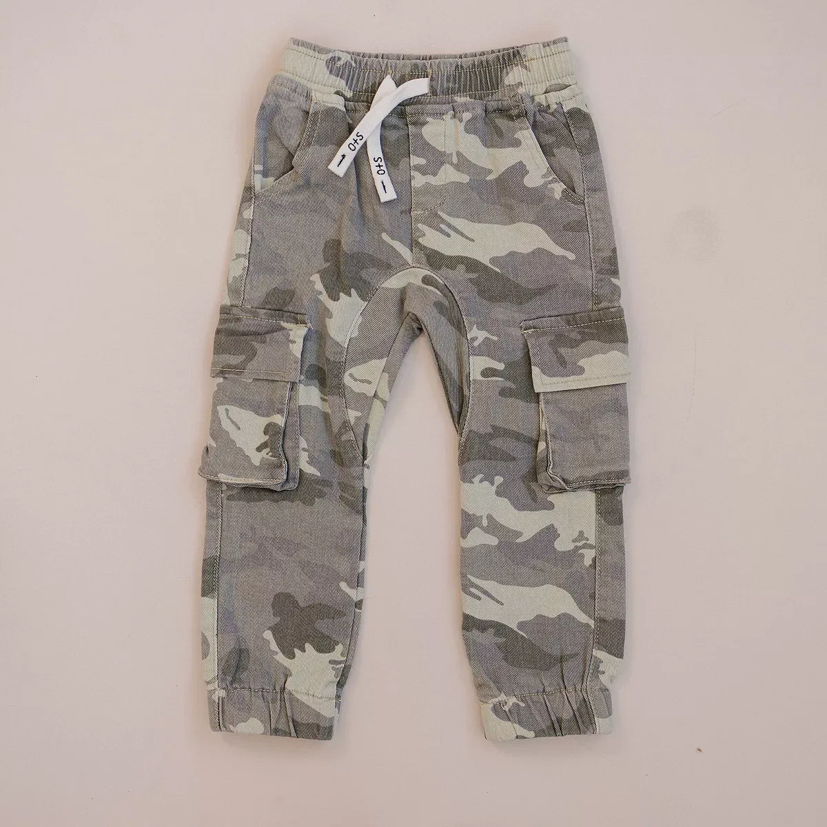 Детские джинсы для девочек свободного кроя с карго-карманами Wes Olive + Scout, Black — фото 2