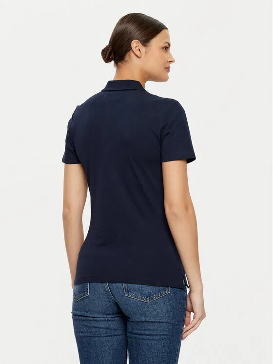 Поло slim fit Tommy Hilfiger, темно-синий — фото 3