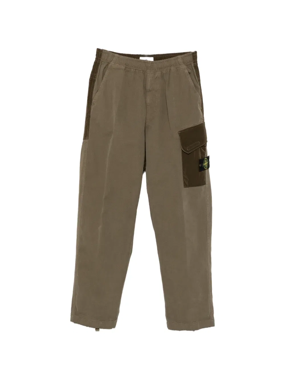 Брюки-карго из хлопка с логотипом Stone Island, зеленый