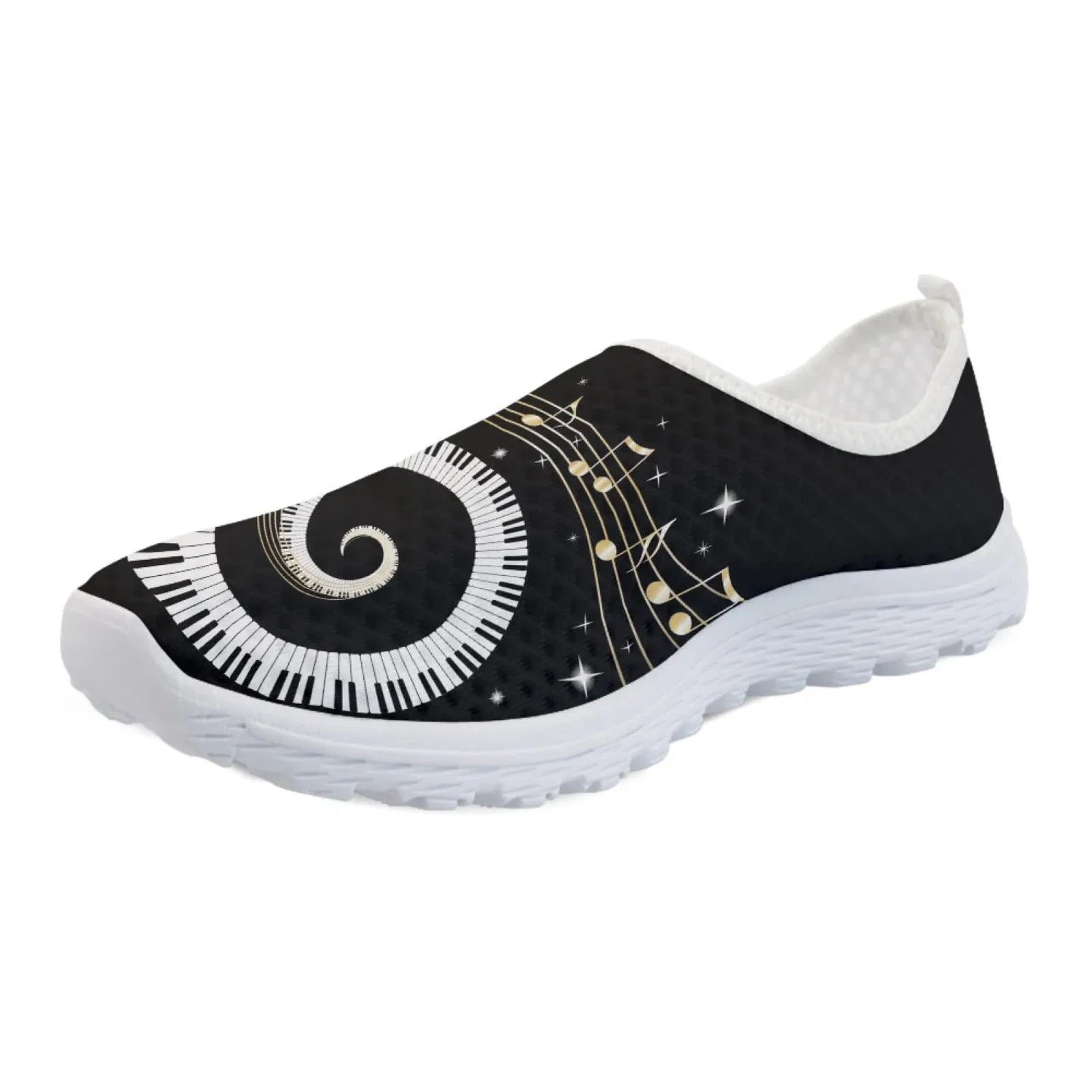 Детские кроссовки для девочек с принтом Snowflake Butterfly Ethnic Pattern Kuiaobaty, Modello Astratto Di Piano
