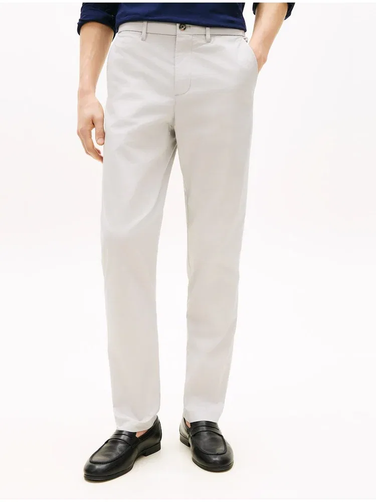 Чиносы Denton Fit, хлопок TOMMY HILFIGER, Silver — фото 3