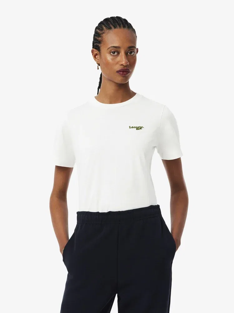 Футболка LACOSTE Soft Branding White