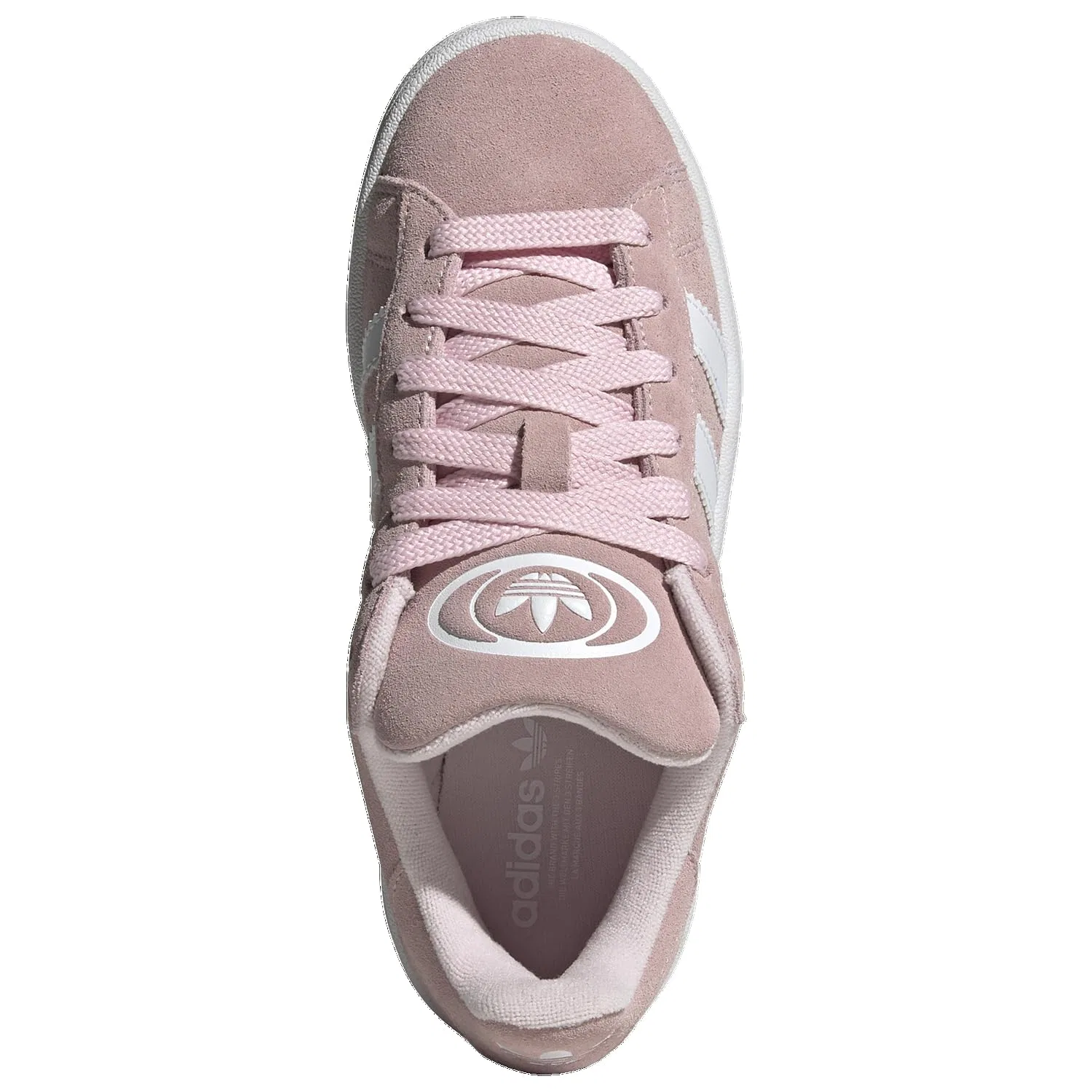 Детские кроссовки для мальчиков с полосками Campus 00s Adidas, Pink White — фото 4
