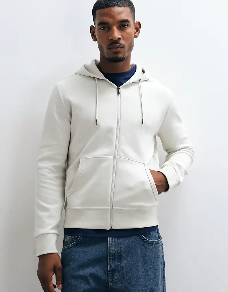 Худи на молнии двойной вязки Polo Ralph Lauren, серый