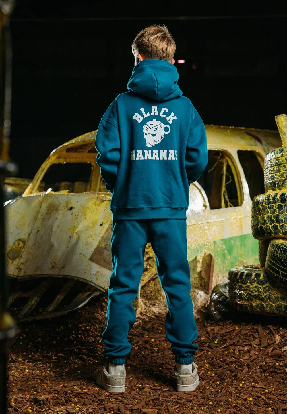 Детский спортивный костюм в университетском стиле Black Bananas, Green — фото 3